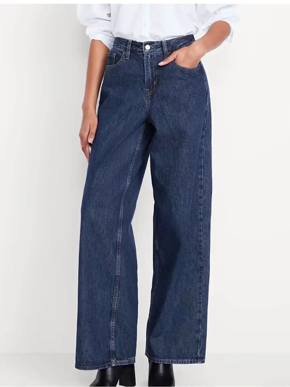 Old Navy Midrise Wow Baggy Wide Leg Size 4 Jeans In The Color Kiora